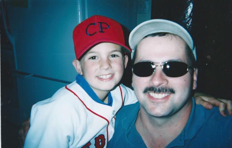 Young Jake and his dad